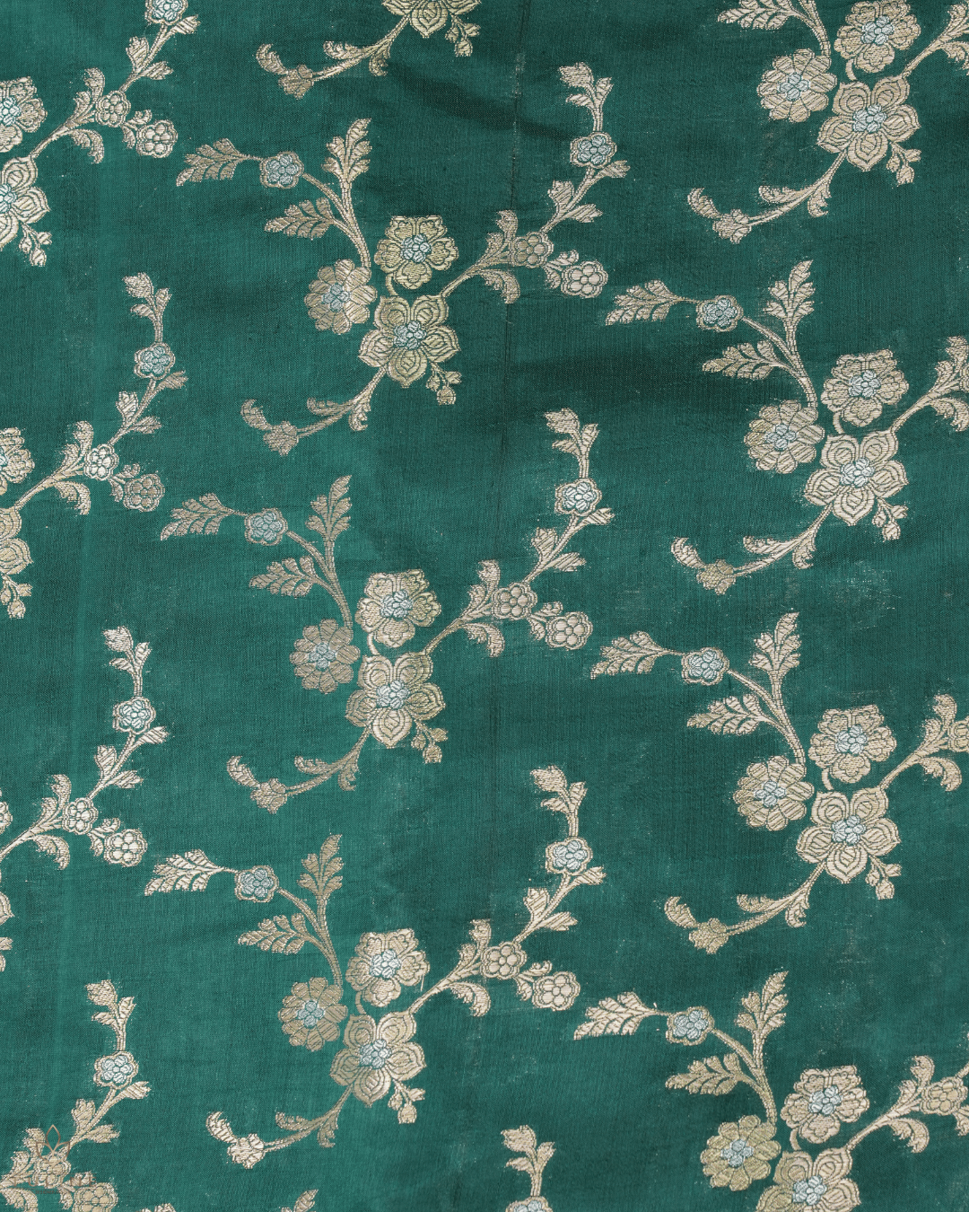Banarasi Fabric - Dark Jade Green - Product Code 10248