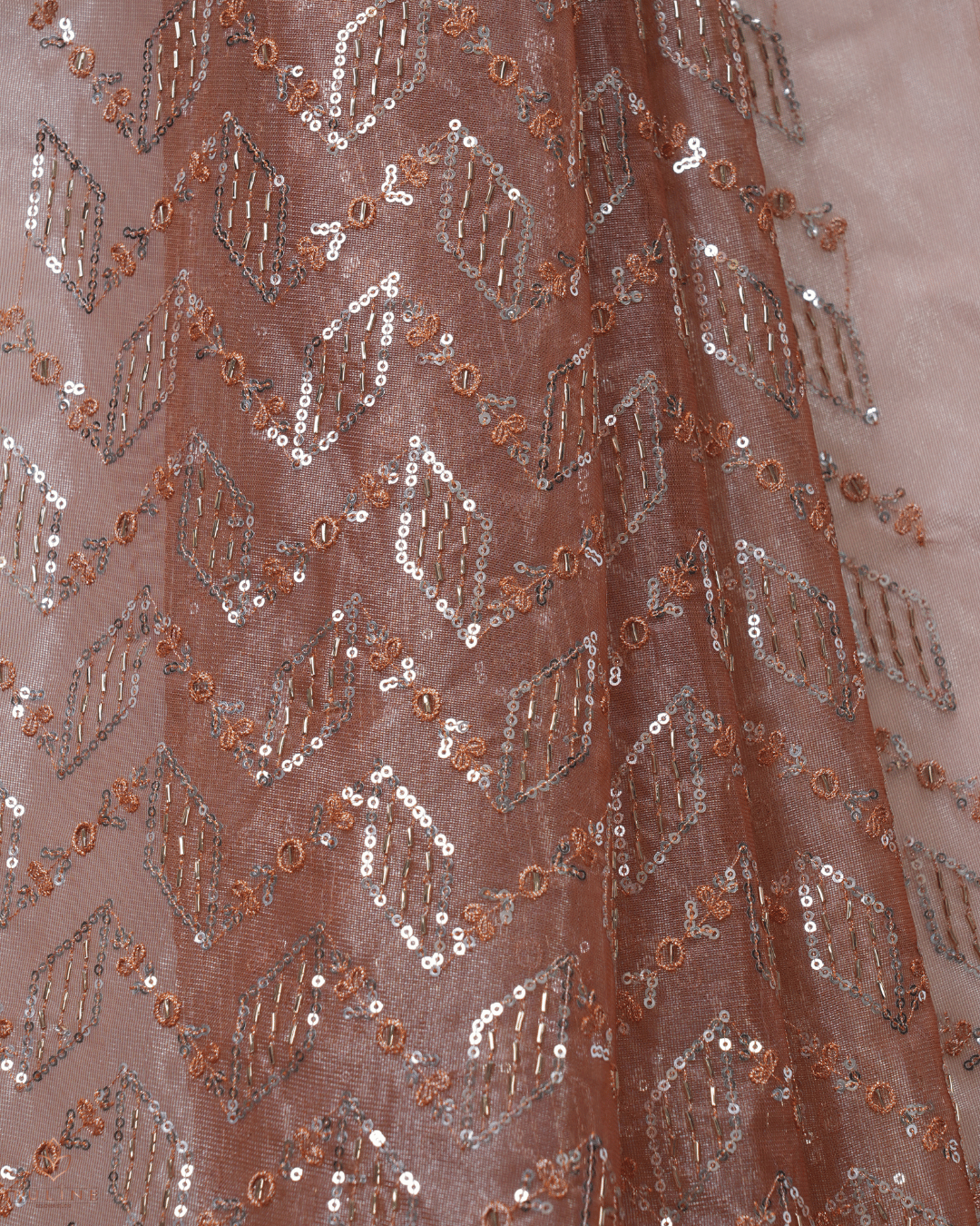 Net Fabric - Terracotta Brown- Product Code 10212