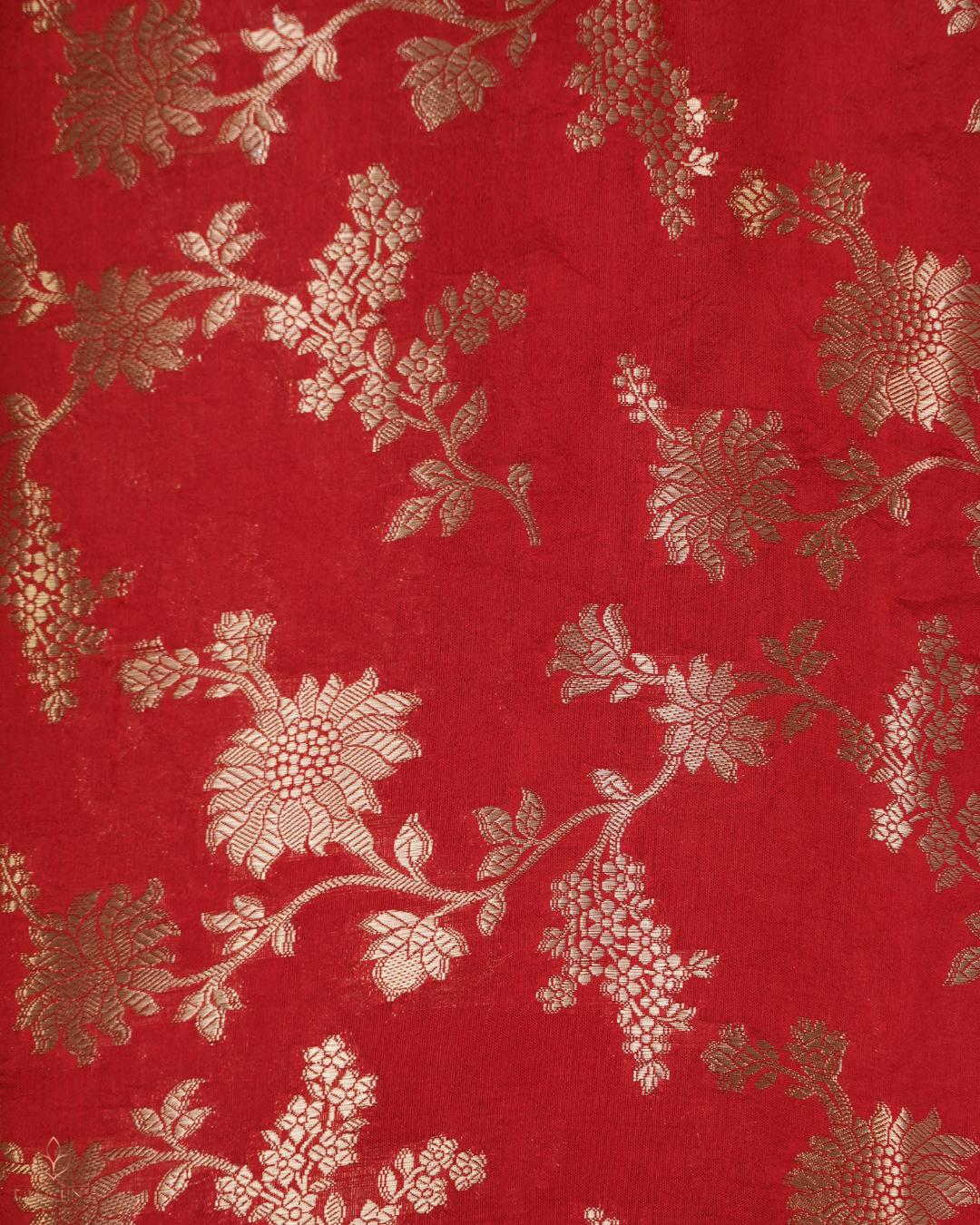 Pure Silk Fabric - Deep red - Product Code 10224