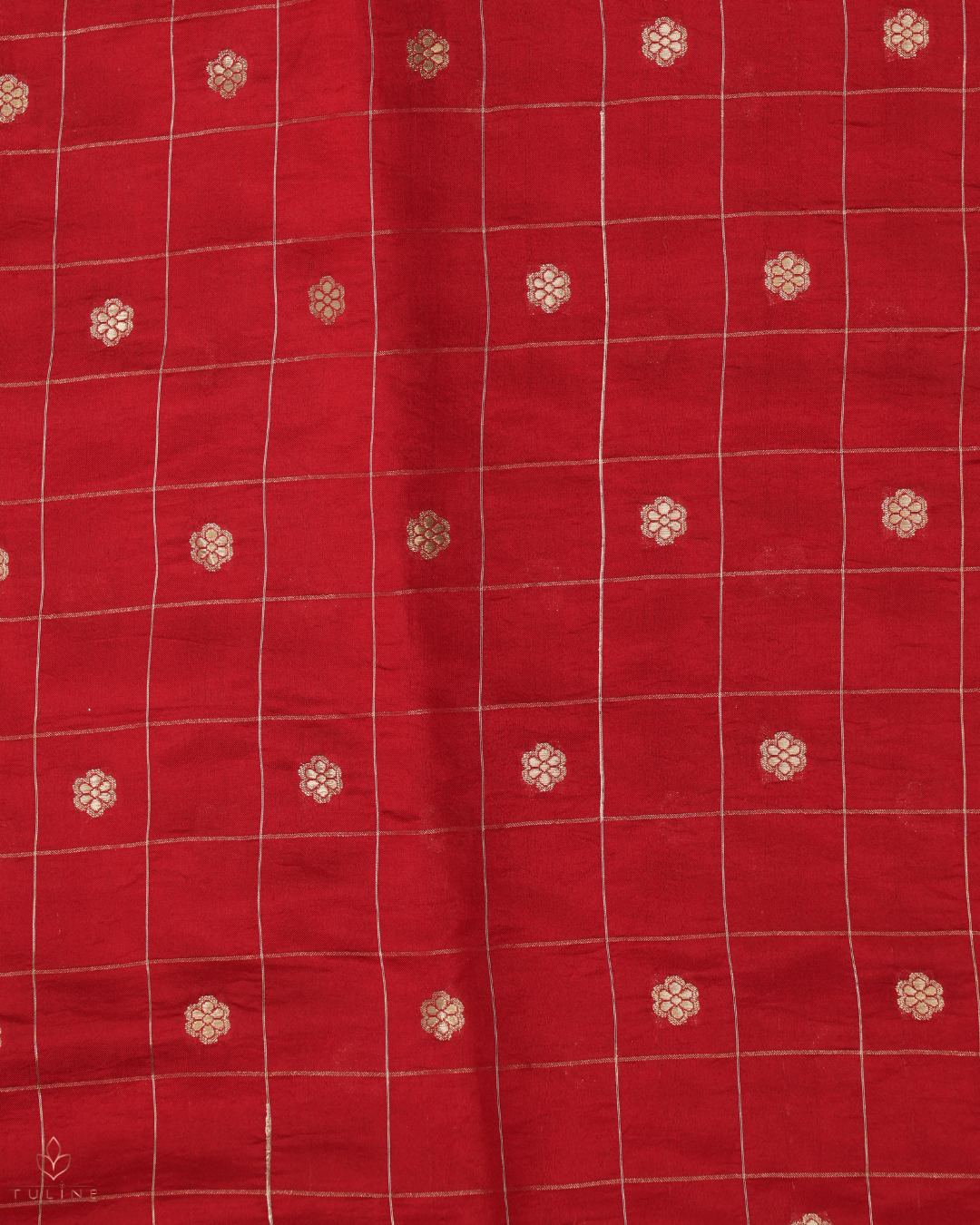 Pure Silk Fabric - Deep Red - Product Code 10225