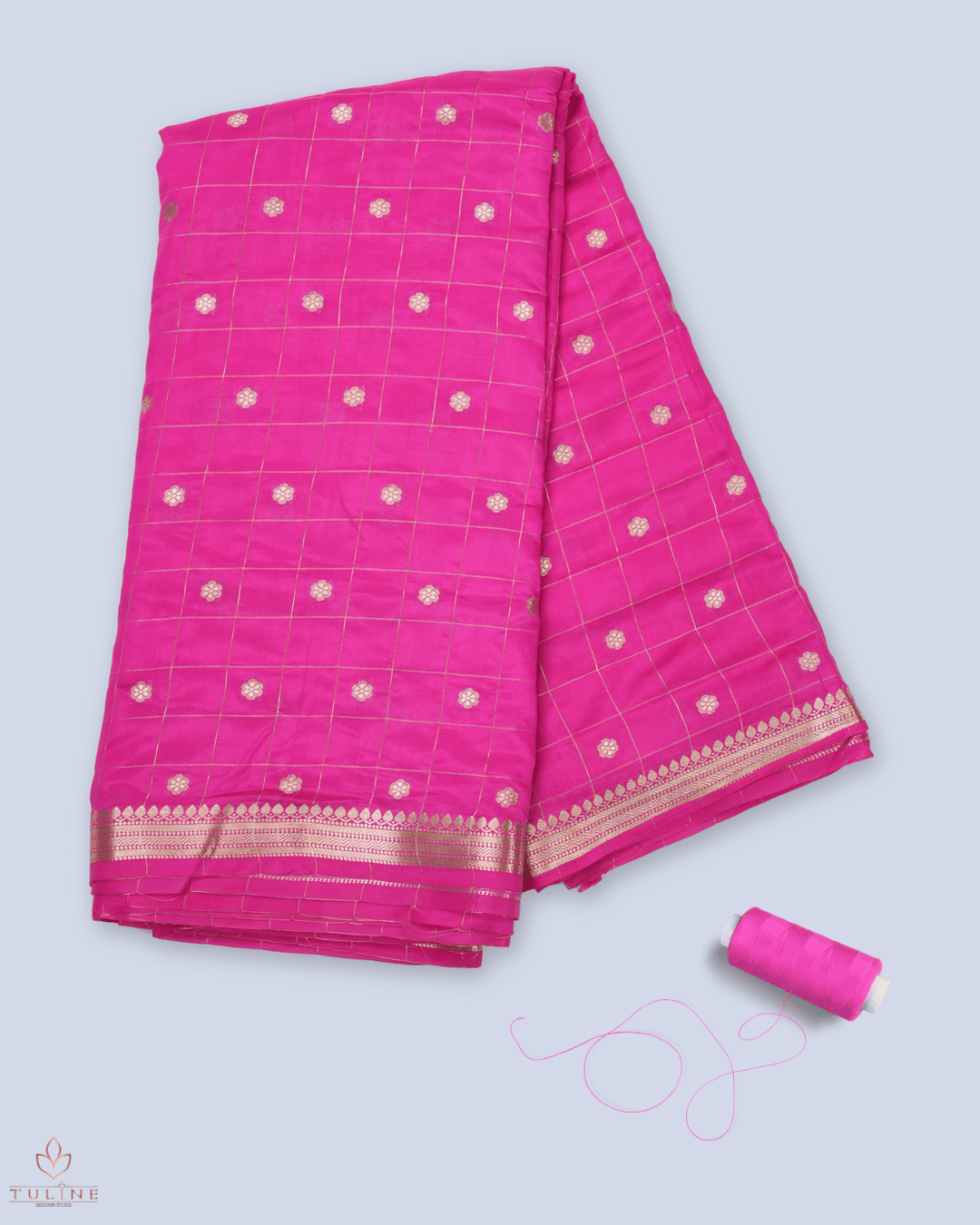 Pure Silk Fabric - Deep Red - Product Code 10226