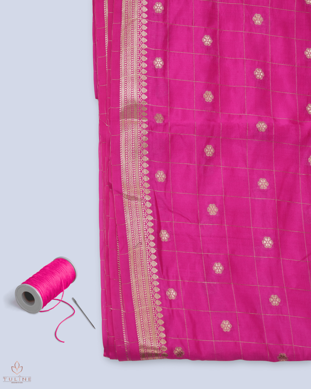 Pure Silk Fabric - Deep Red - Product Code 10226