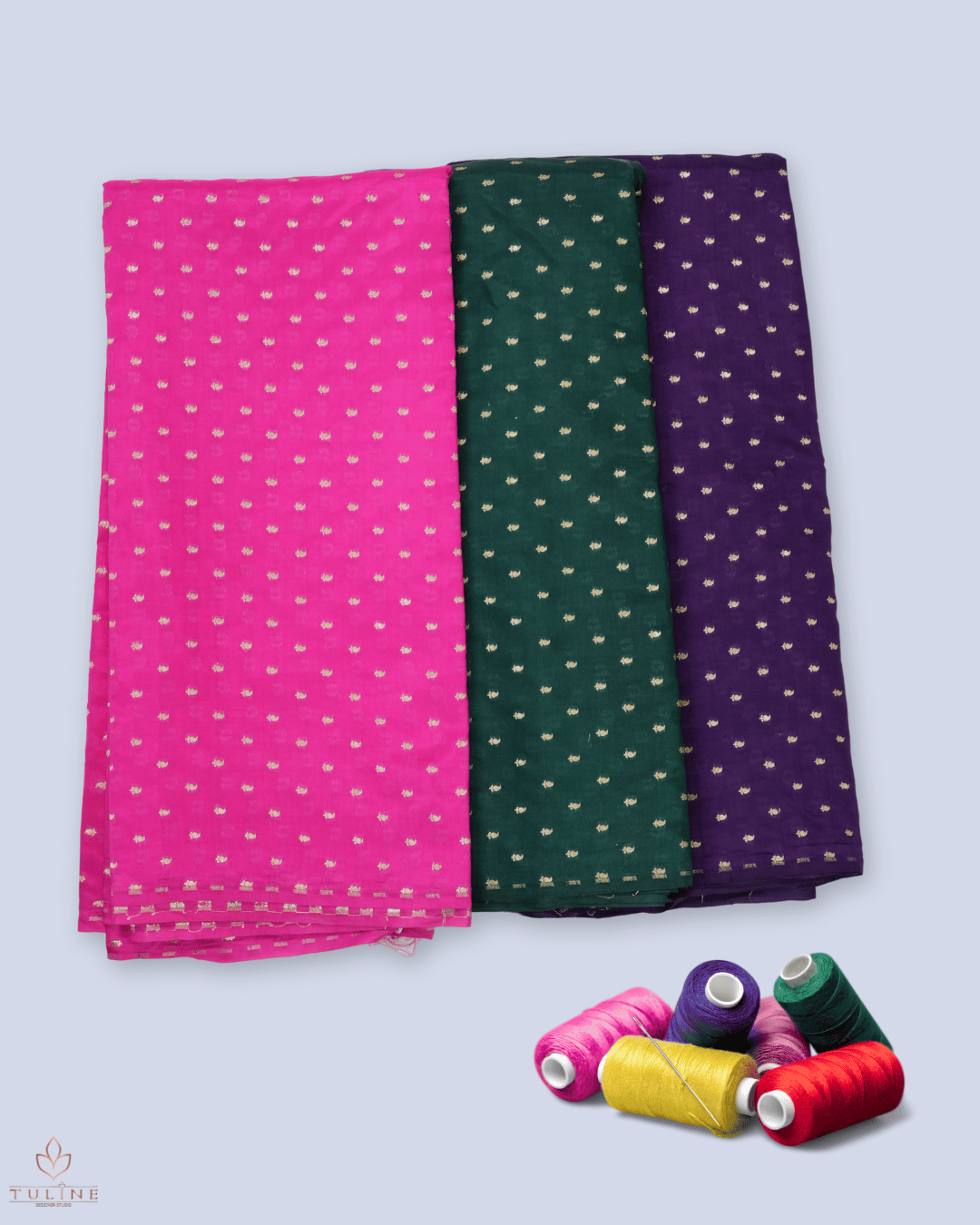 Pure Silk Fabric - Deep Red - Product Code 10227