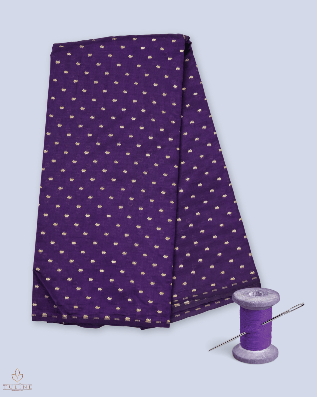 Pure Silk Fabric - Dark Purple - Product Code 10229