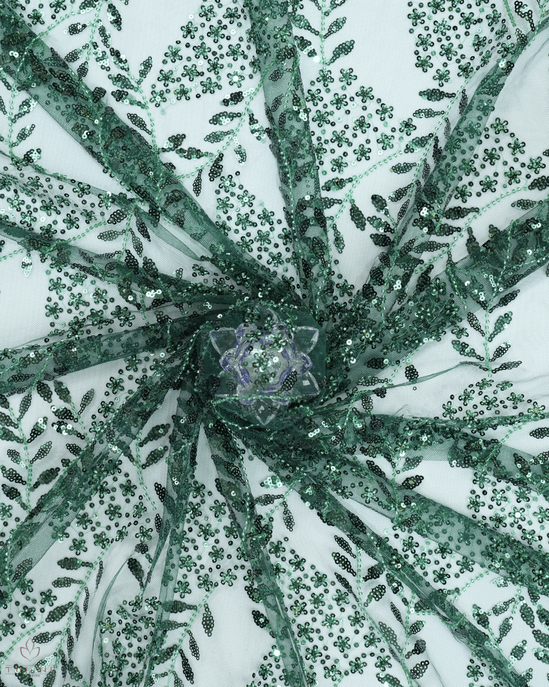 Heavy Net Fabric - Forest Green - Product Code 10379