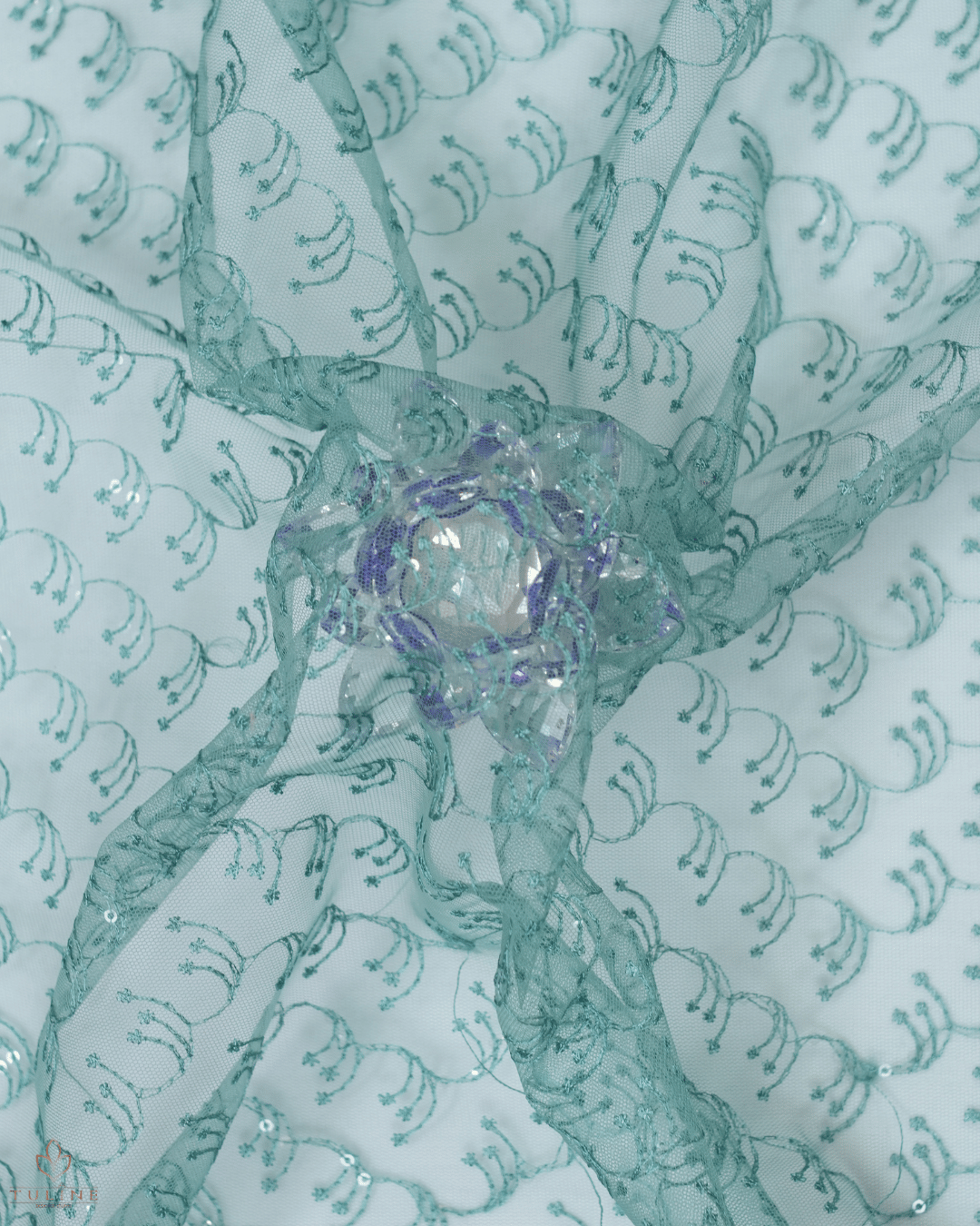 Net Material - Light teal green - Product Code 10234