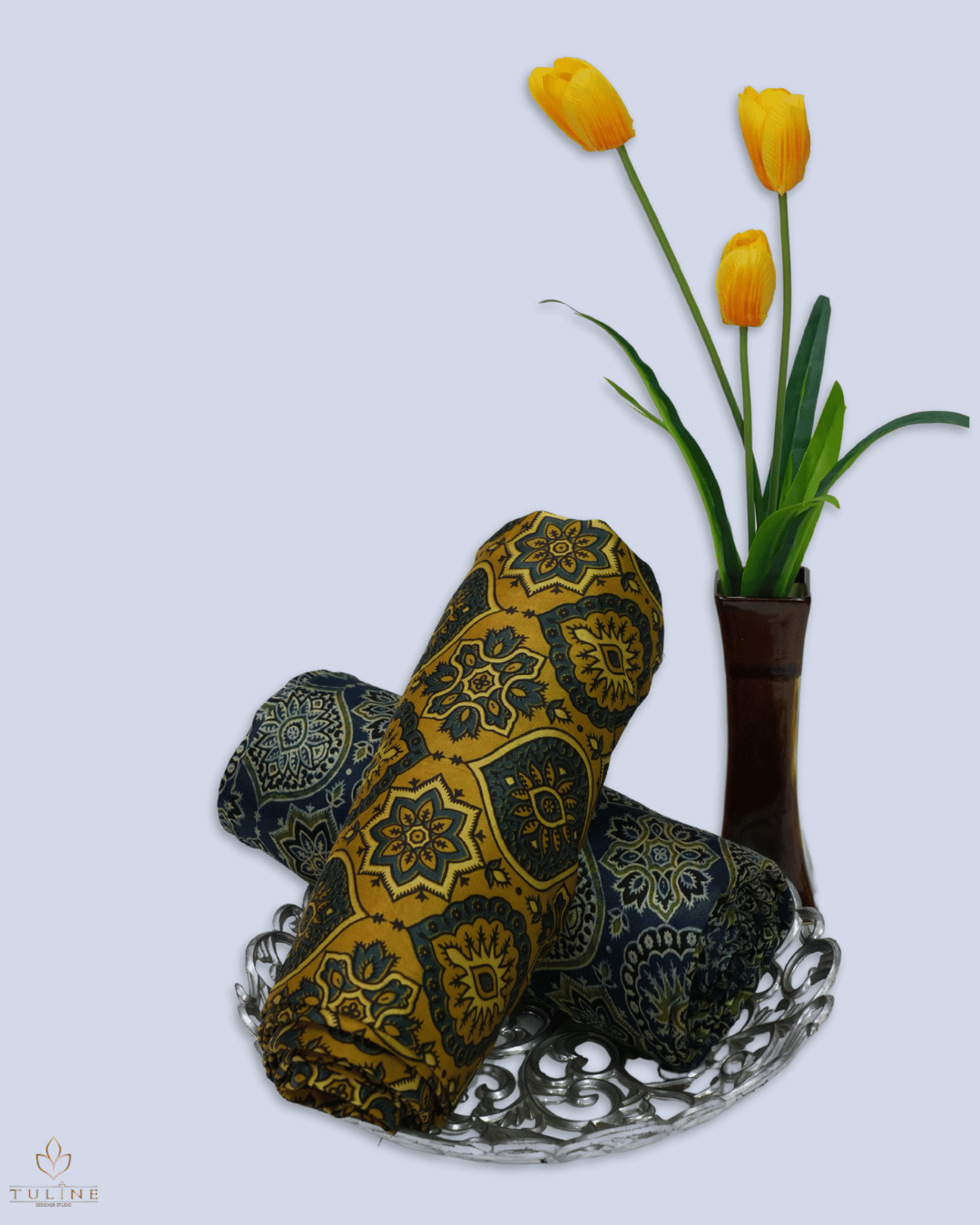 Semi Modal Fabric - Mustard Gold - Product Code 10090