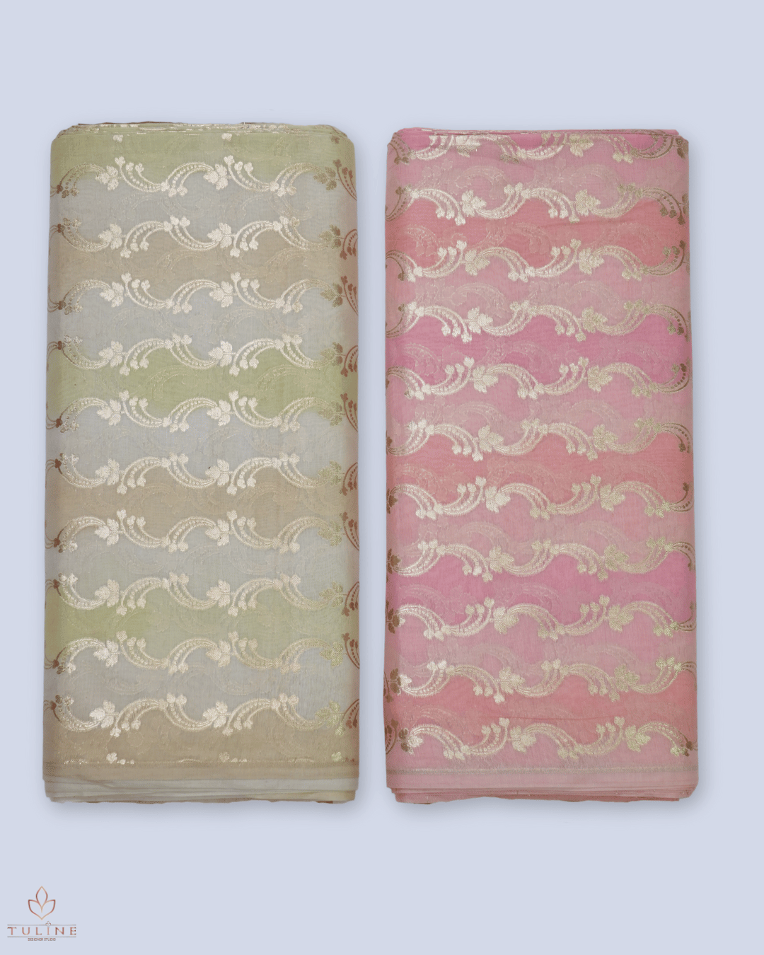 Banarasi Fabric - Dusty Rose- Product Code 10189