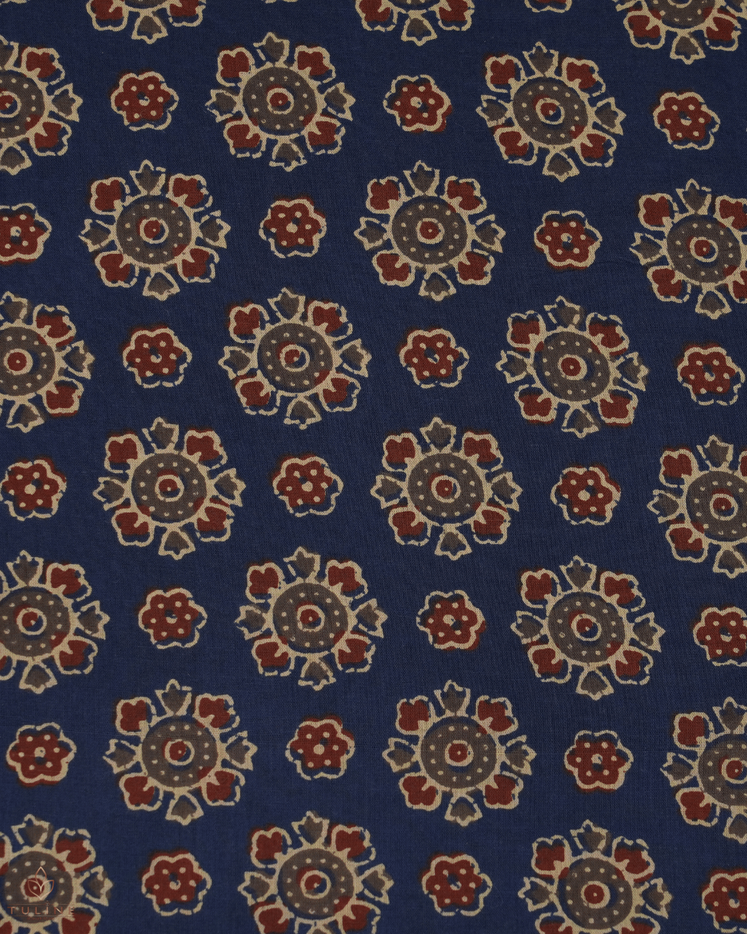 Cotton Ajrak Print - Dark Blue - Product Code 10068