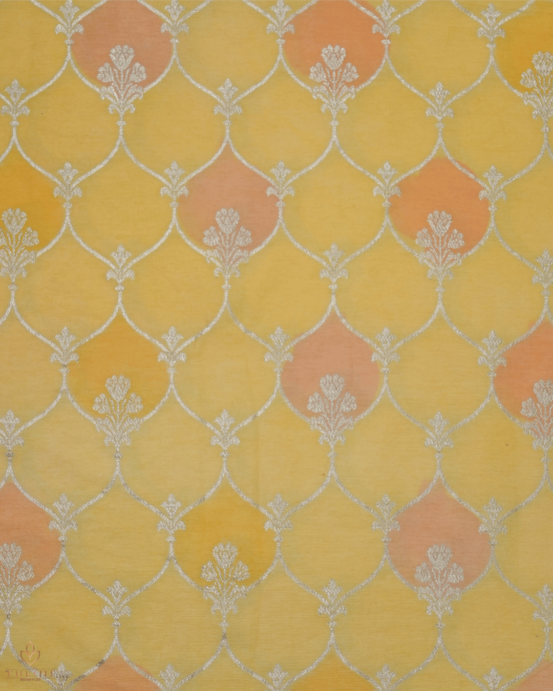 Banarasi Fabric - Warm Amber Yellow - Product Code 10191