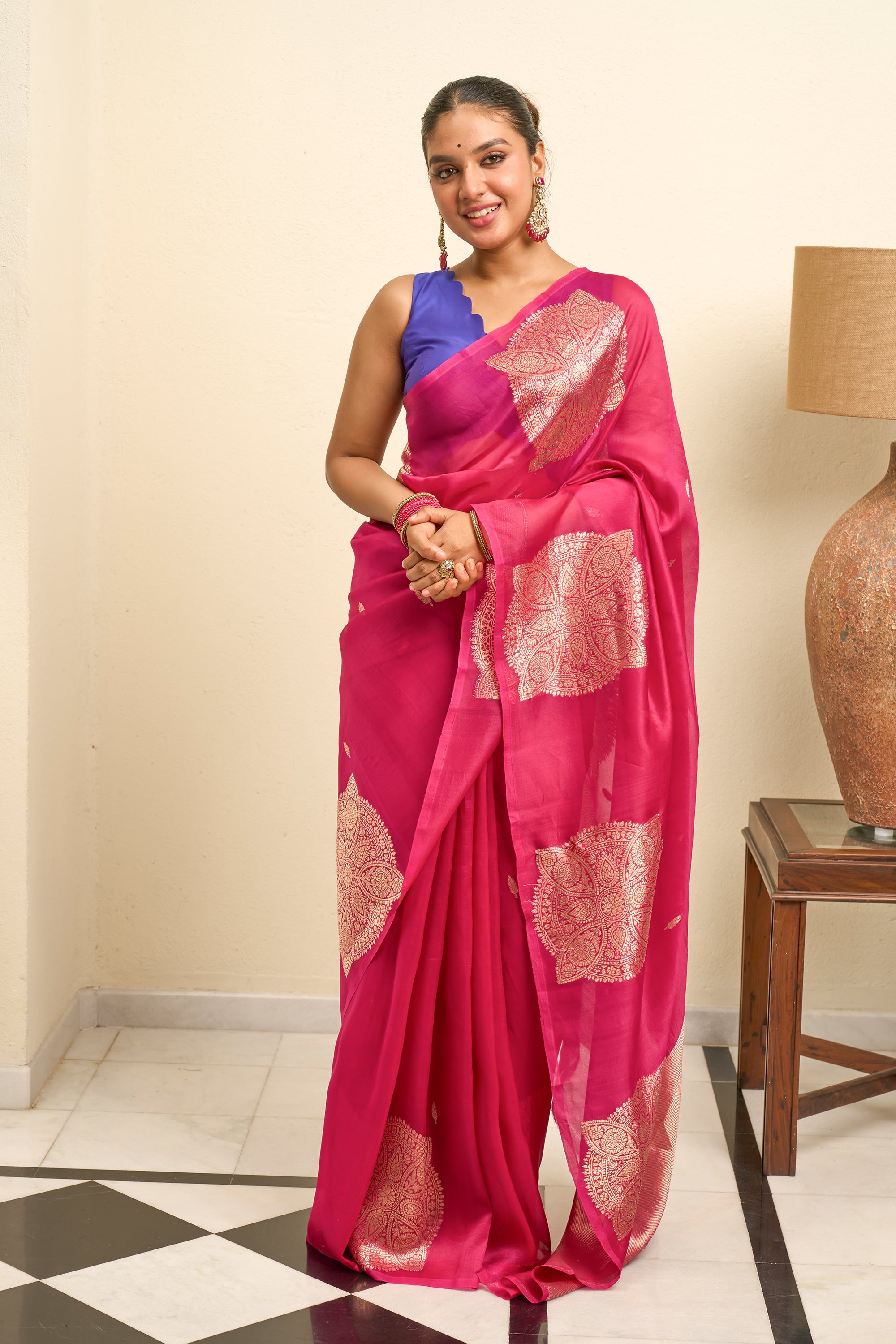 ORGANZA SAREE - SRCM131