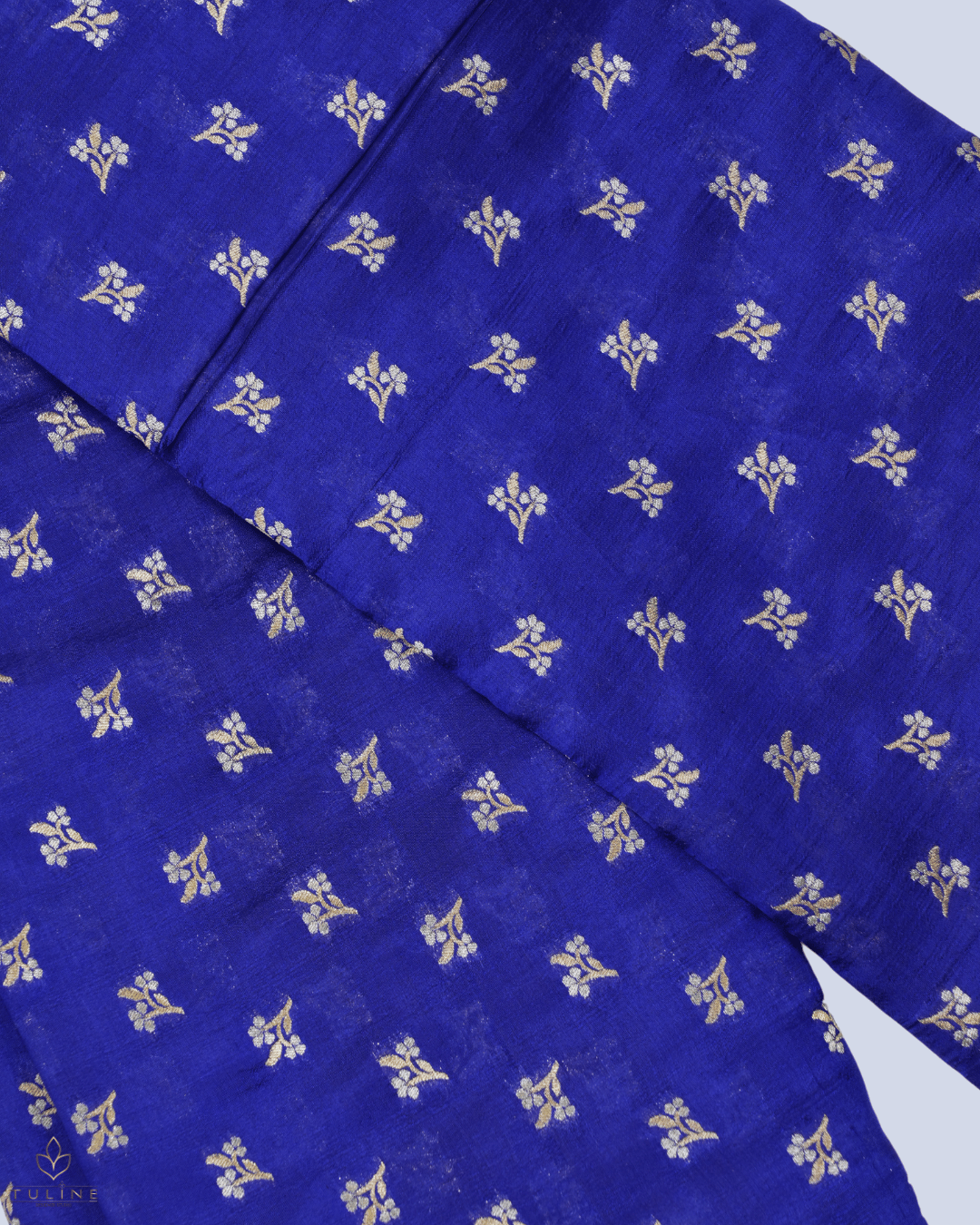 Banarasi Fabric - Royal Blue - Product Code 10246