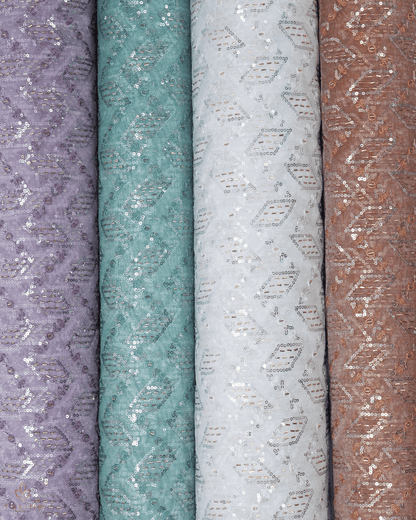 Net Fabric - Silver Mist - Product Code 10210