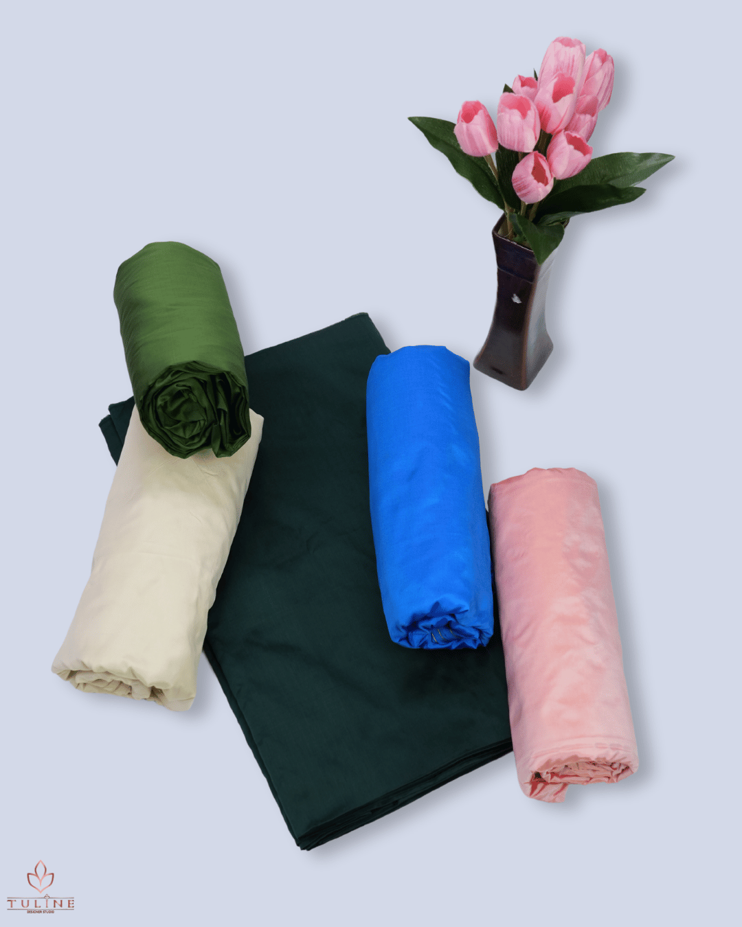 Poly Cotton Fabric - 5 Colors - Product Code 10142 to 10146