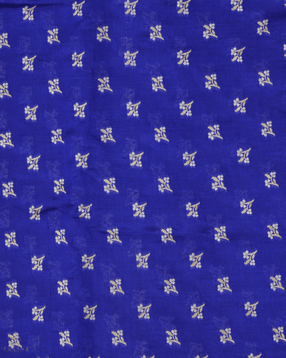 Banarasi Fabric - Royal Blue - Product Code 10246