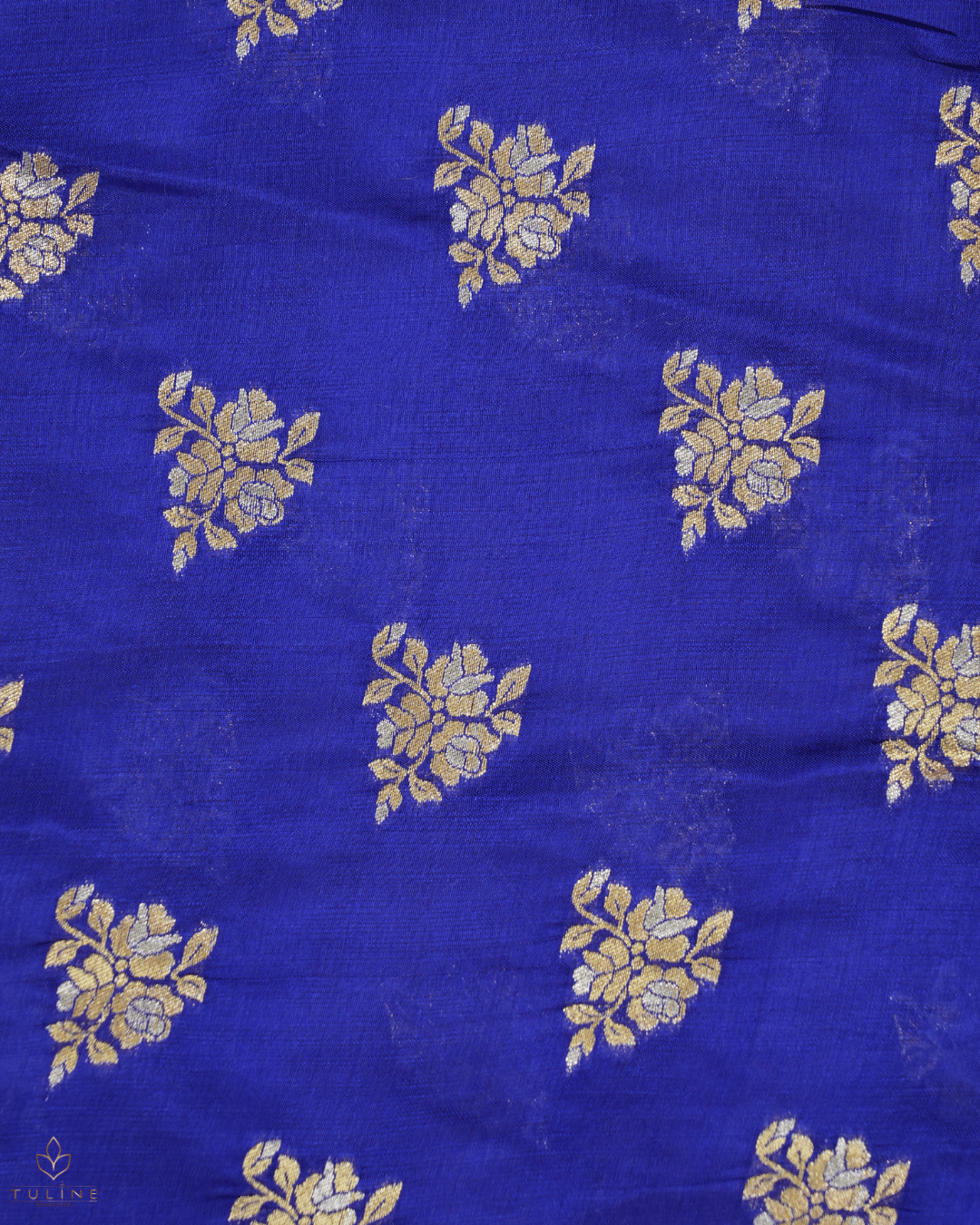 Banarasi Fabric - Royal Blue - Product Code 10247