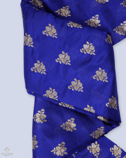 Banarasi Fabric - Royal Blue - Product Code 10247
