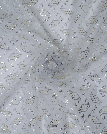Net Fabric - Silver Mist - Product Code 10210