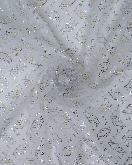 Net Fabric - Silver Mist - Product Code 10210