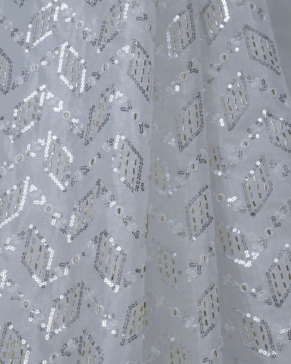 Net Fabric - Silver Mist - Product Code 10210