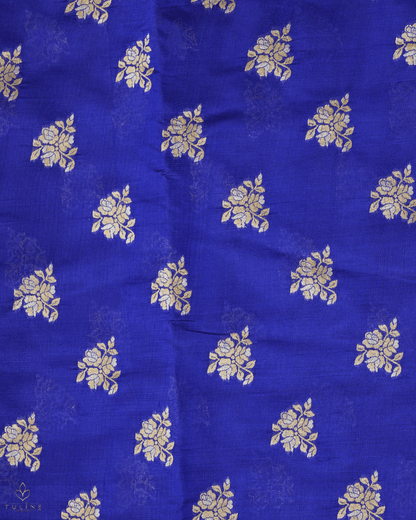 Banarasi Fabric - Royal Blue - Product Code 10247