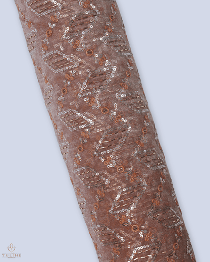 Net Fabric - Terracotta Brown- Product Code 10212