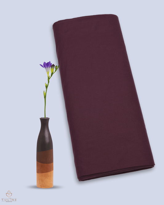 Mulmul Cotton - Pale Burgundy - Product Code 10155