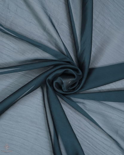 Chiffon Fabric - Deep Teal Blue - Product Code 10377