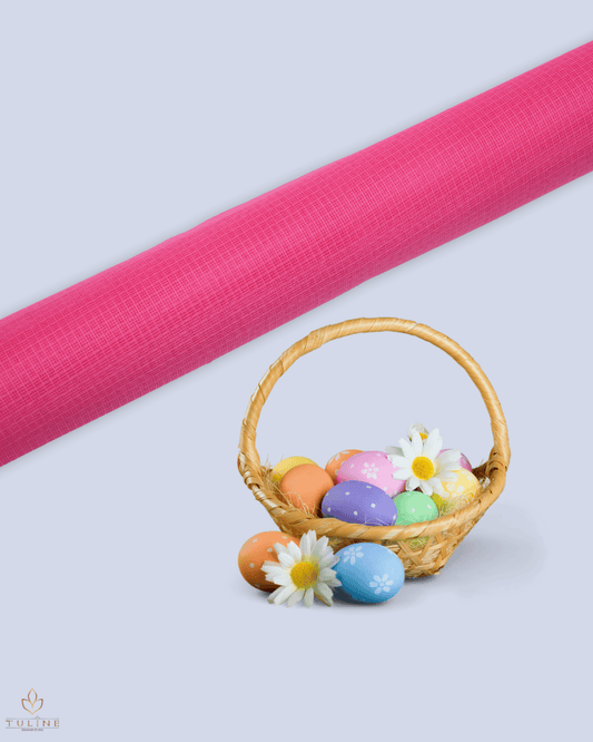 Net Cotta Fabric - Raspberry Pink - Product Code 10251