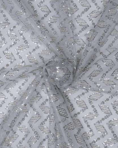 Net Fabric - Silver - Product Code 10215