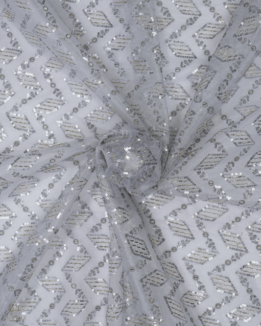 Net Fabric - Silver - Product Code 10215