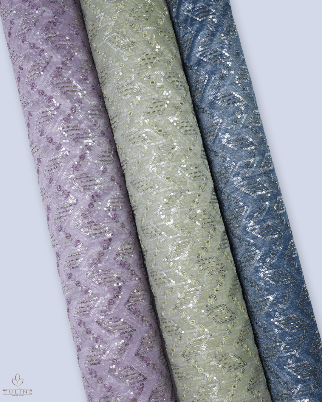 Net Fabric - Cool Mist Blue - Product Code 10218