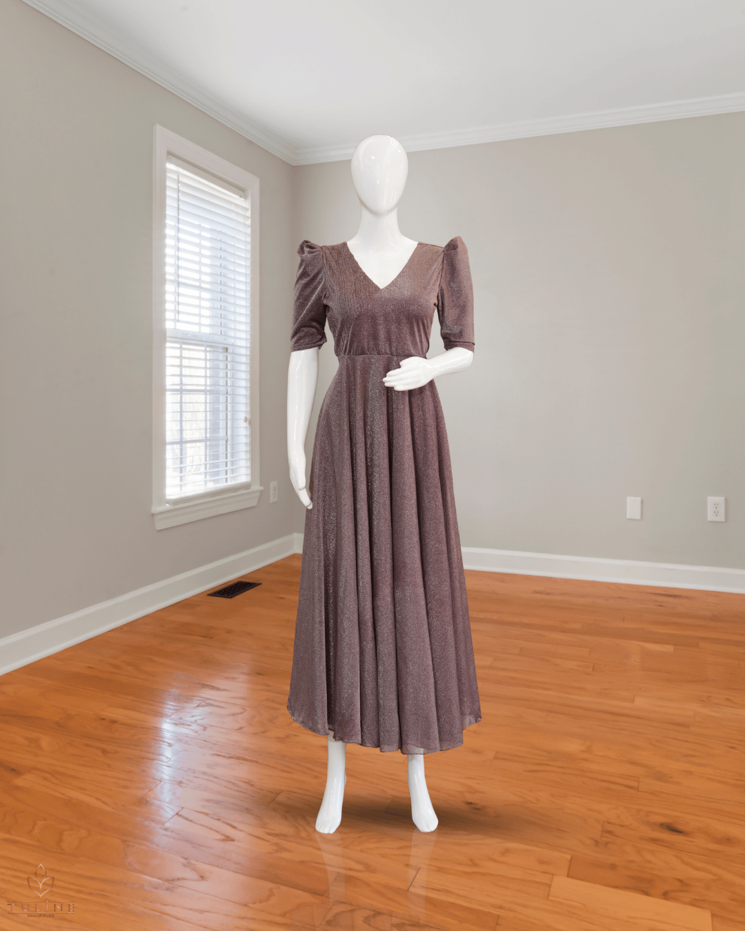 Elegant Dune Brown Handworked Gown - Product Code 10305