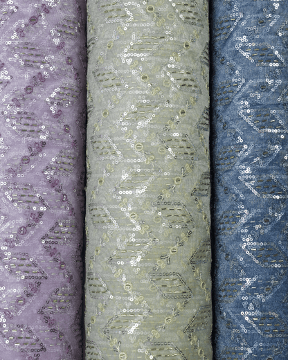 Net Fabric - Cool Mist Blue - Product Code 10218