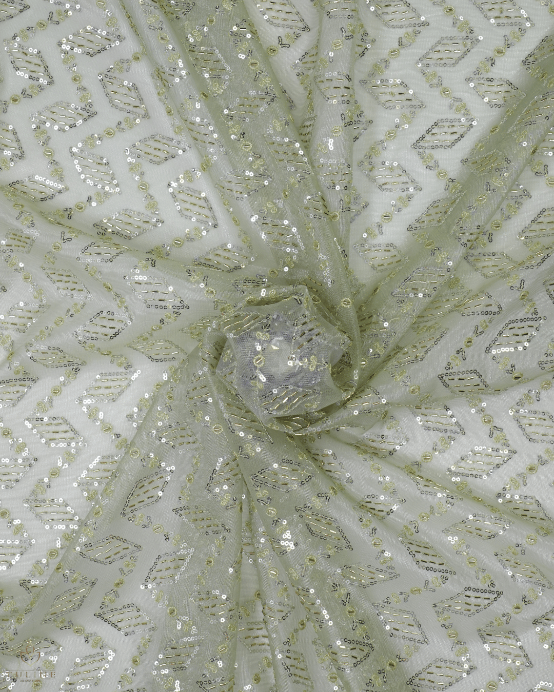 Net Fabric - Stone Green - Product Code 10217