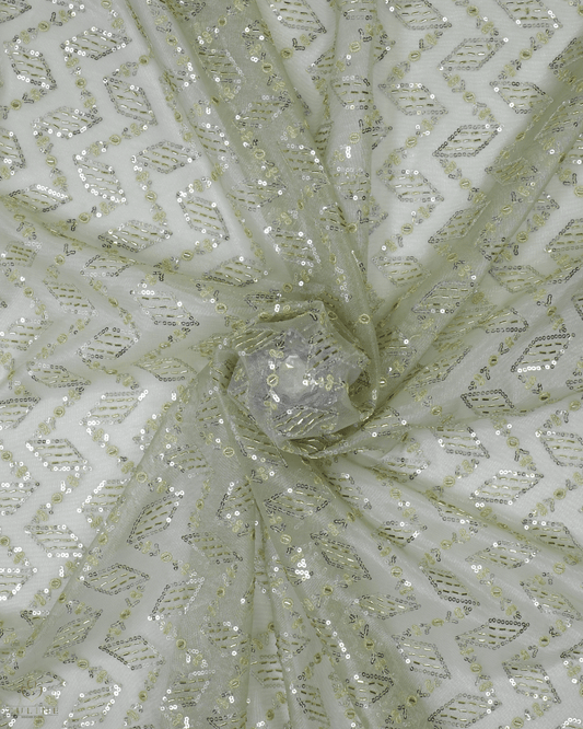Net Fabric - Stone Green - Product Code 10217