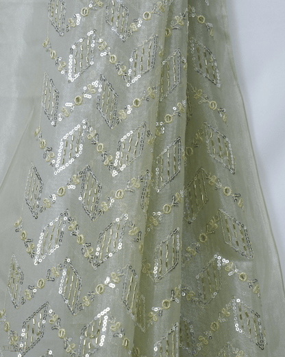 Net Fabric - Stone Green - Product Code 10217