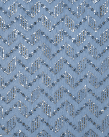 Net Fabric - Cool Mist Blue - Product Code 10218