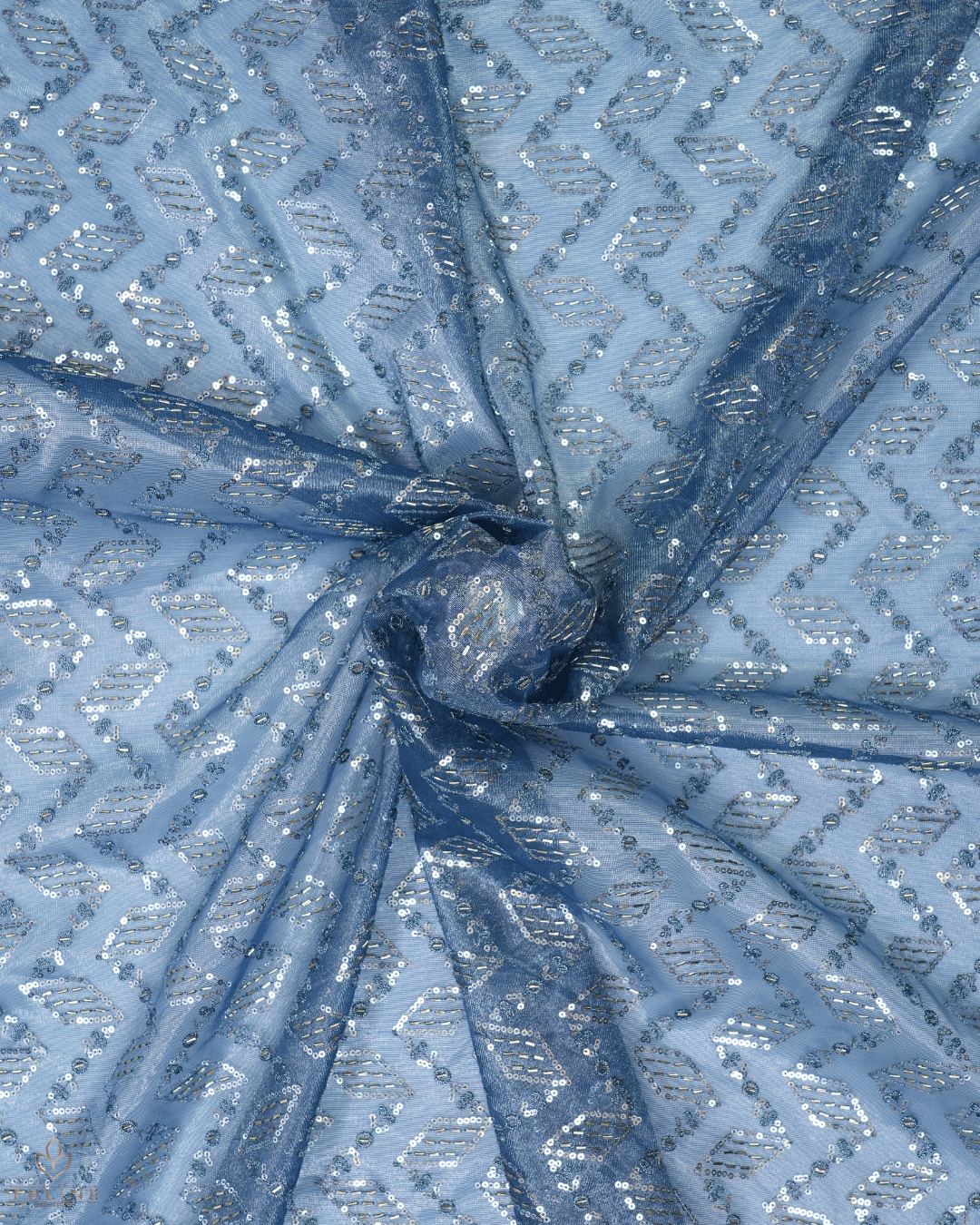 Net Fabric - Cool Mist Blue - Product Code 10218