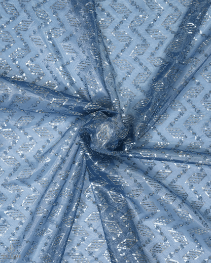 Net Fabric - Cool Mist Blue - Product Code 10218