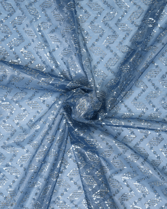 Net Fabric - Cool Mist Blue - Product Code 10218