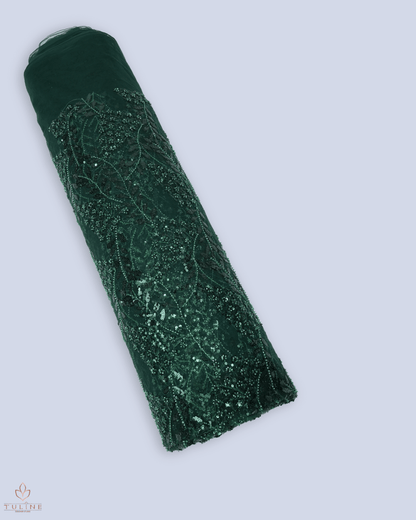 Heavy Net Fabric - Forest Green - Product Code 10379