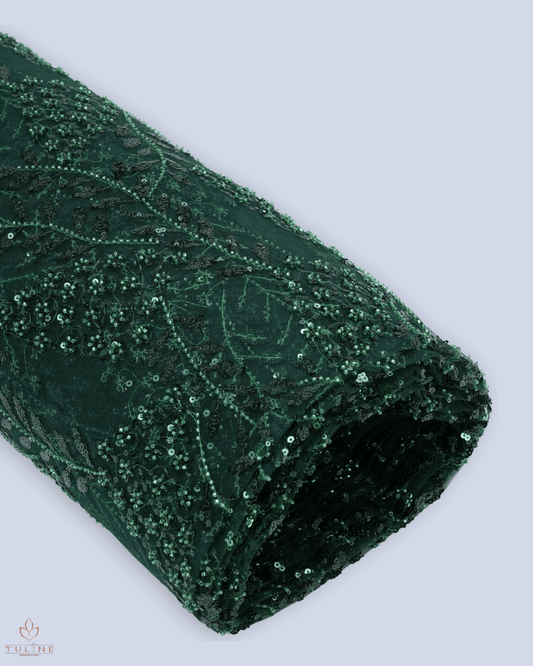 Heavy Net Fabric - Forest Green - Product Code 10379