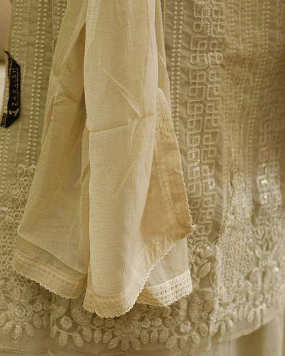 Chiffon Churidar Material - Sand Stone  - Product Code 110221
