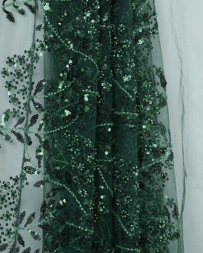 Heavy Net Fabric - Forest Green - Product Code 10379