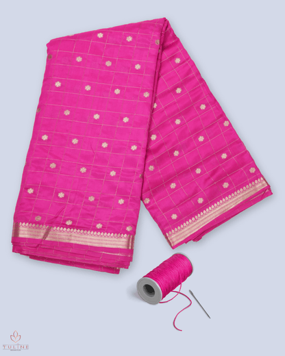 Pure Silk Fabric - Deep Red - Product Code 10226