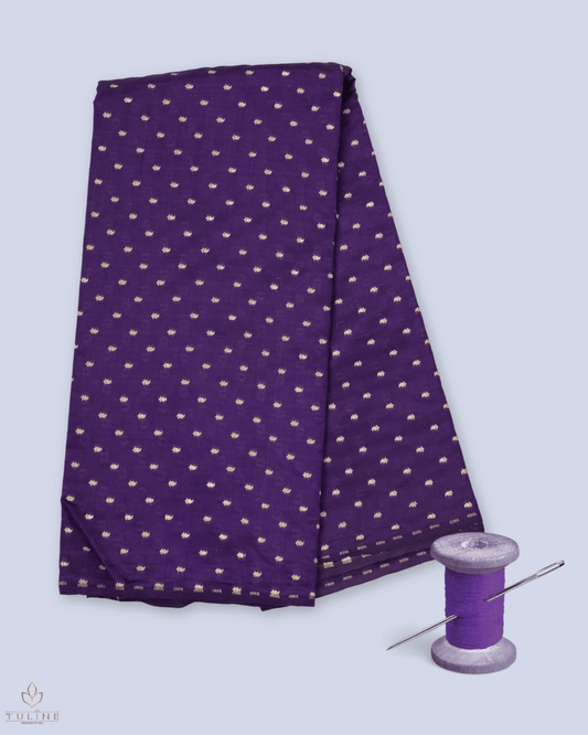 Pure Silk Fabric - Dark Purple - Product Code 10229