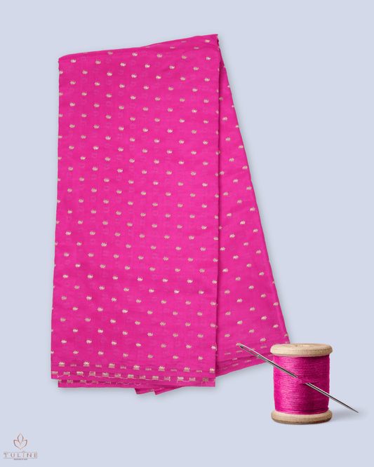 Pure Silk Fabric - Deep Pink - Product Code 10228