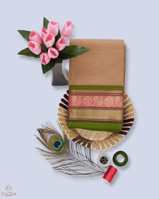Cotton Saree - Terracotta Beige - Product Code 10032