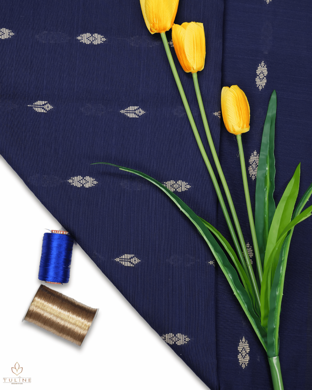 Cotton Churidar Set - Navy Blue - Product Code 10016